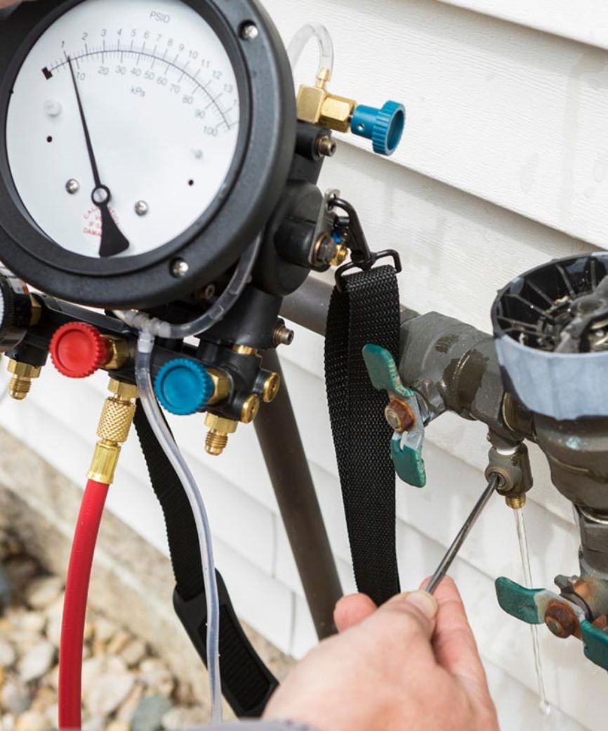 Sunlight Sprinkler testing backflow system