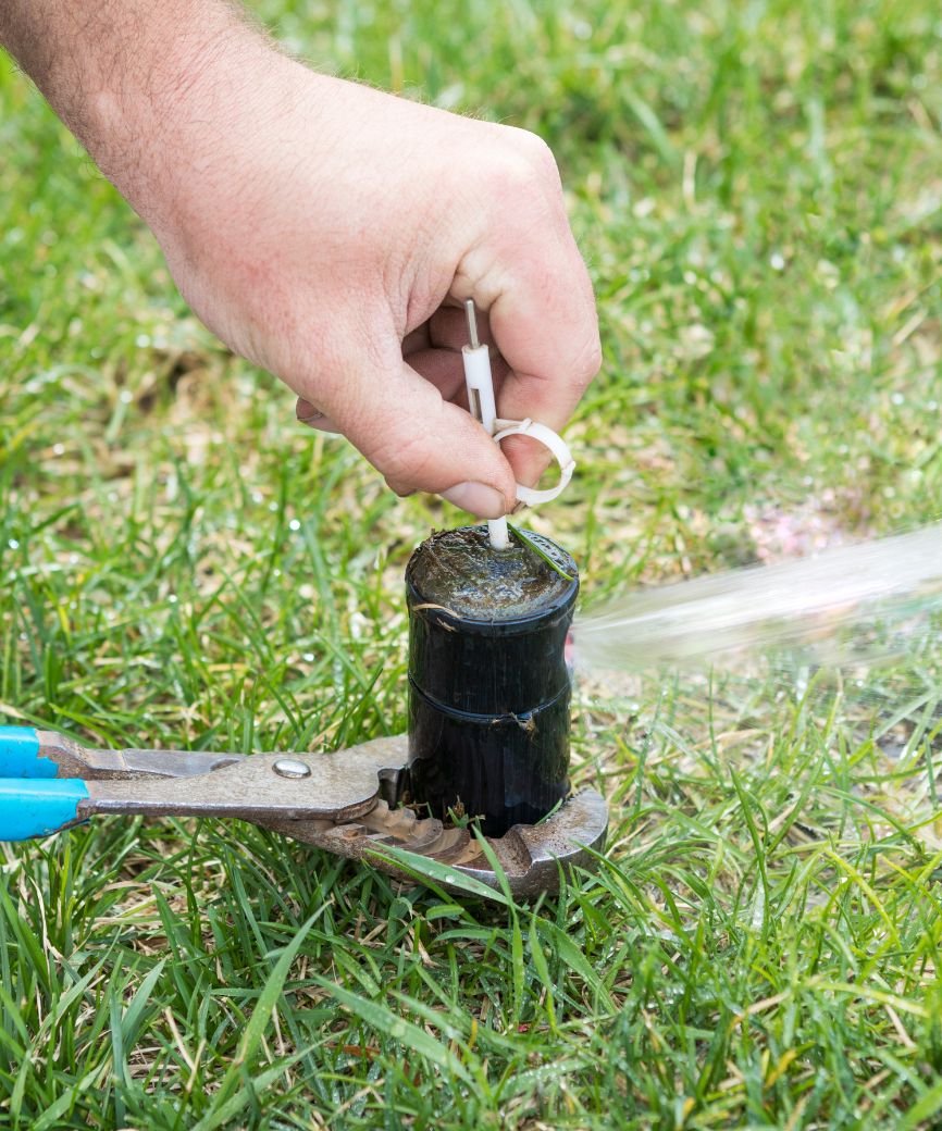Sunlight Sprinkler activating irrigation system